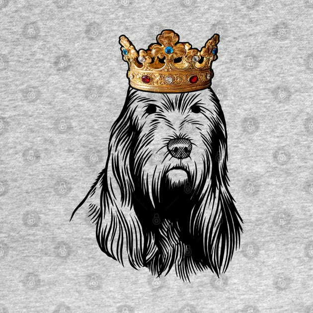 Grand Basset Griffon Vendeen Dog King Queen Wearing Crown by millersye